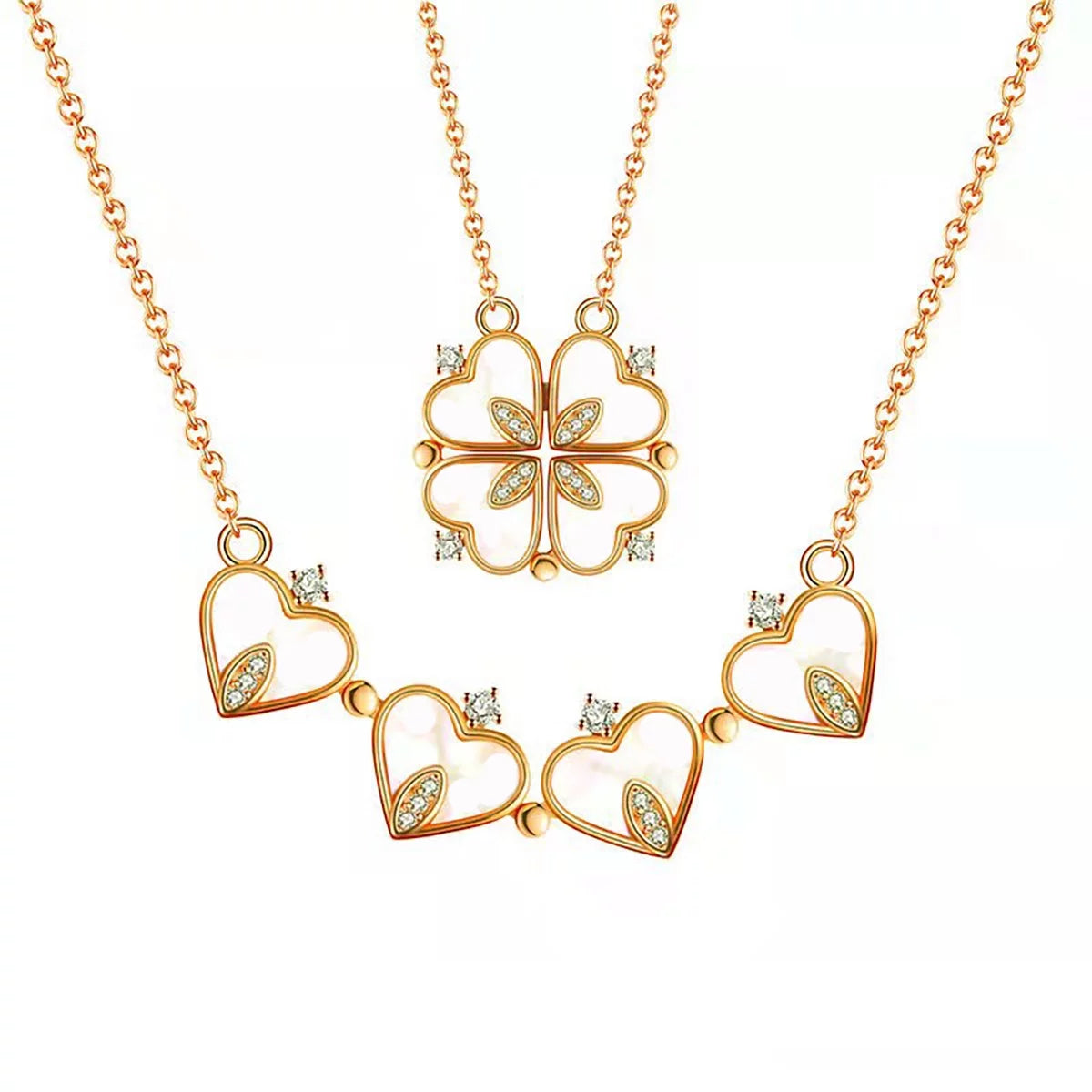 Four Leaf Clover Necklace - Ideal Gift for Mother's Day, Valentine's Day, and Birthdays