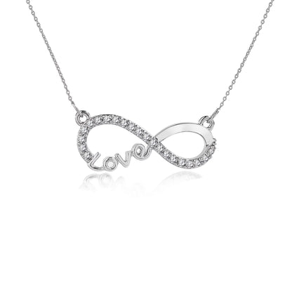 Infinity Love Pendant Necklace - Jewelry for Her - Perfect Anniversary Gift